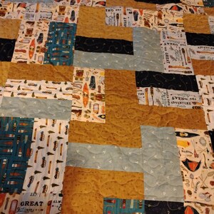 Fishing and camping quilt