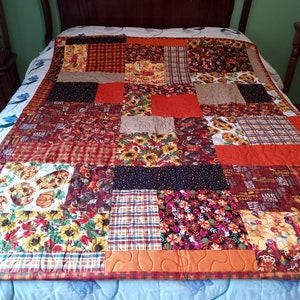 Thanksgiving throw quilt
