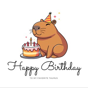My Favorite Taurus Birthday Card