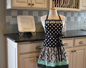 Badeschürze Retro Schürze - Retro Damenschürze - Niedlich für alle Gelegenheiten - 4RetroSisters - Schürzen für Frauen - Süße Schürzen