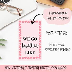 Printable Valentines Day Cookie Tag