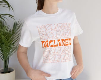 McLaren F1 Graphic Tee | Formula One Racing T-Shirt (alt design without racing)