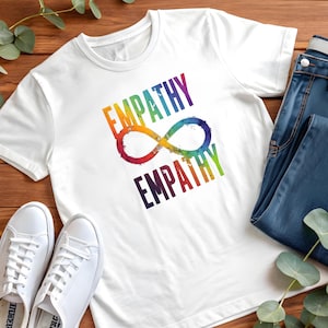 Empathie T-Shirt Motiv | Digitaler Download | PNG Transparent, JPG Weißer Hintergrund, SVG 4500x5400px | Freundlichkeit, Mitgefühl Shirt
