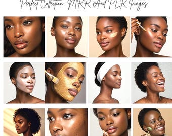 Melanin hudvårdsbilder: Svart kvinnas skönhet, hudterapeut sociala medier (PNG, digital nedladdning)