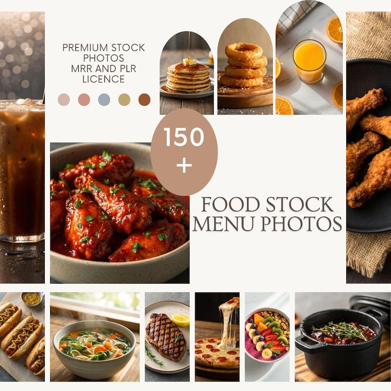 Stock Menu Cf American Food Stock Photos: Restaurant Menu Images (MRR PLR) - Etsy