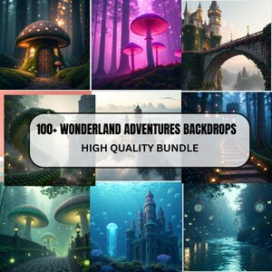 Wonderland Adventures Digital Backdrops: Fine Art Photography (Digital Download)