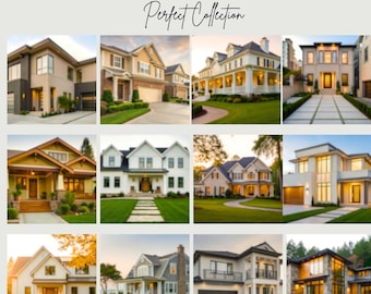 Modern Home Digital Backdrop Bundle: Real Estate Headshot Backgrounds (JPEGs Instant Download)