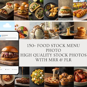 Amerikanska matbilder: Bilder på restaurangmenyer (MRR PLR)