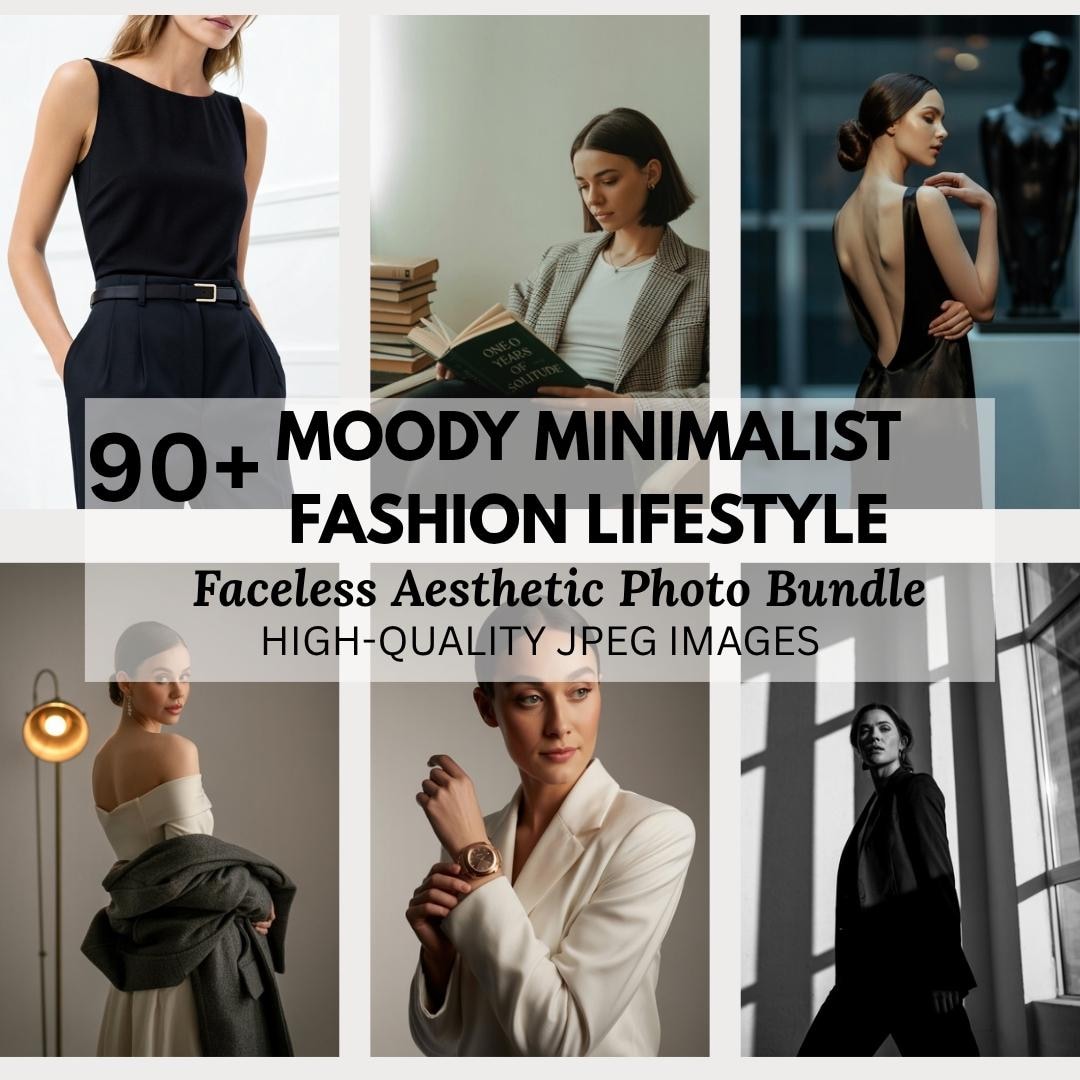 Faceless Fashion Stock Photos | Moody Lifestyle Images (MRR+PLR - Etsy