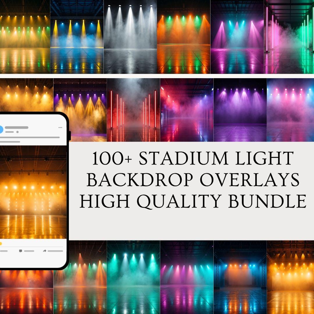 113 Sports Stadium Light Backdrops, Fog & Smoke Overlays (digital ...