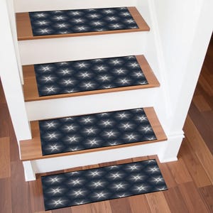 Abstrakter Treppenteppich, Design-Treppenteppich, Design-Treppenteppich, Design-Treppendecke, Treppenläufer für Stufe, Innen- und Außentreppe,