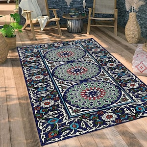 Doormat,Outdoor Rug,Garden Rug,Outdoor Washable Rugs,Mat for Outdoor,Ethnic Rug,Garden Decor,Patio Carpet,Non Slip Rug,practical carpet