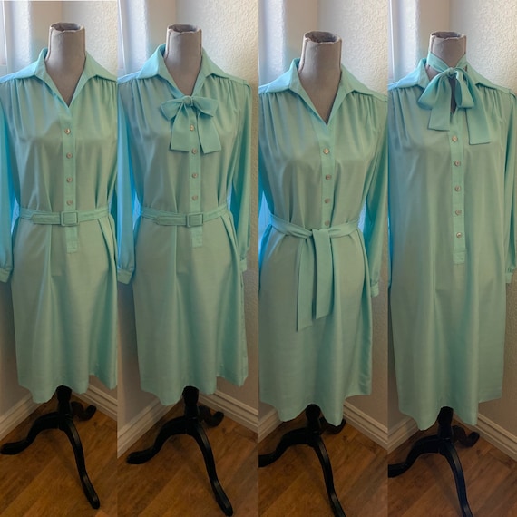 60s Schrader Sport Petites Shirtdress Shift Dress… - image 1