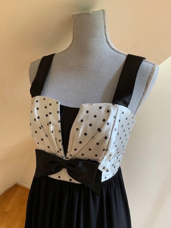 80s Jessica McClintock for Gunne Sax Polka Dot Pa… - image 3