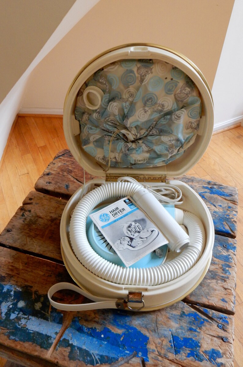 60s Retro Hair Dryer General Electric Deluxe GE HD10 Mid Mod Etsy