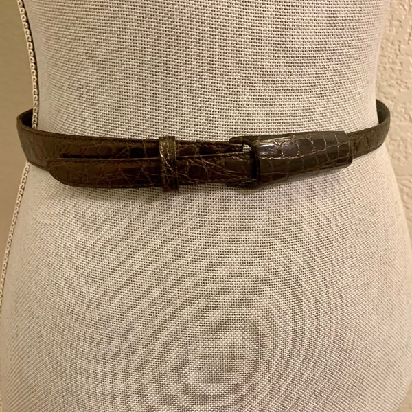 Ceinture Wild Fable à Boucle Couverte - Motif Serpent - Marron - Taille S - Neuve
