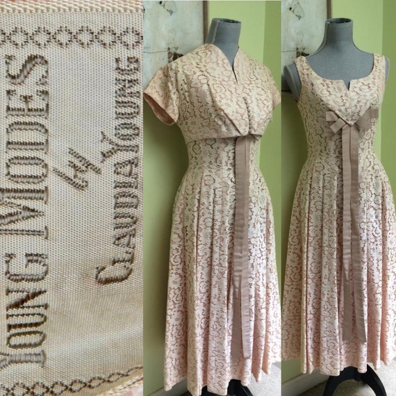 Ecru vintage occasion dress online