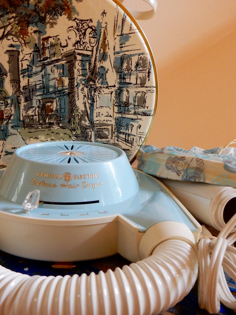 60s Retro Hair Dryer General Electric Deluxe GE HD-10 Mid Mod | Etsy