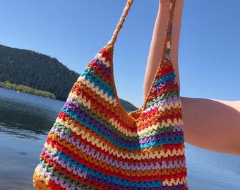 Coach Brooklyn Inspired Crochet Bag Pattern | Hand Bag scrap yarn Tutorial PDF | Beginner Friendly Crochet Purse Pattern Miu Miu style
