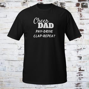 Personalized Cheer Dad Shirt, Custom Dad Cheer Shirt, Funny Cheer Shirt, Dad Cheer Tee, Cheer Shirt for Dad, Cheerleader Dad Shirt