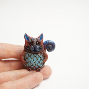 Cat figure sculpture, Ceramic cat, Figurines cat, Cat lover gift, Cat statue, House warming gift,  Gift For Her, Gift For Mom, Tiny Gift