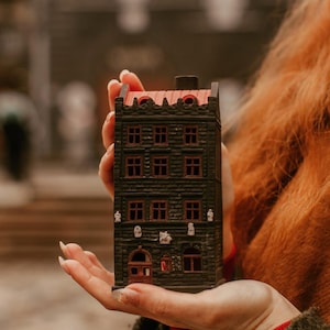 Ceramic House Tealight Candle Holder, Belgium ceramic house, Ceramic house tealight, Christmas village houses, Historic Building