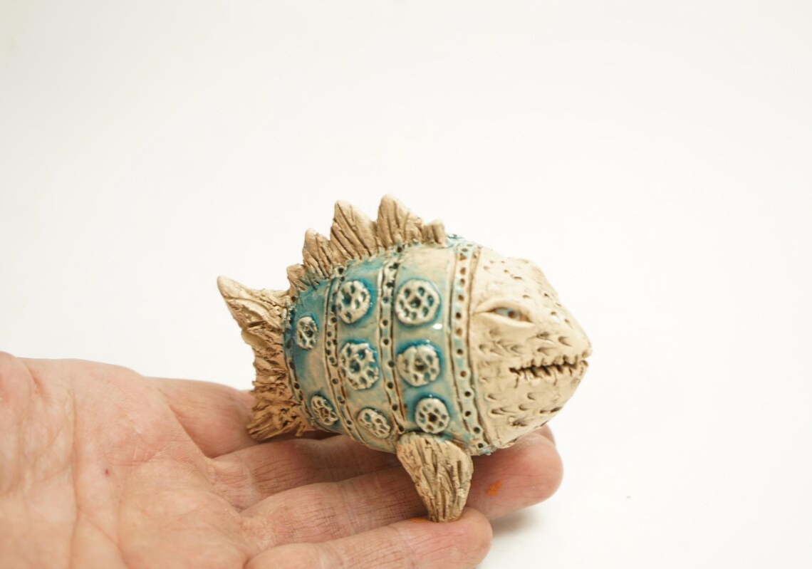Fish Figure Sculpture, Authentic Ceramic Fish, Figurines Fish, Fish ...