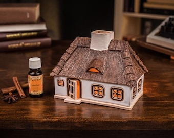 陶器のキャンドルハウス ドイツの家 陶器の家のティーライト 陶器の家