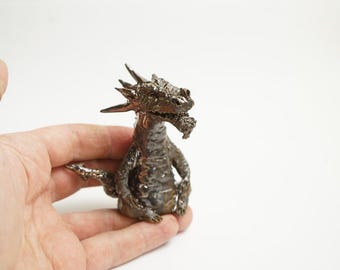 磁器製ドラゴンの置物 | 陶器彫刻 | 西洋の守護神 | 風水装飾 | 手作り