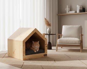 Wooden Cat&Dog House - Pet Bed