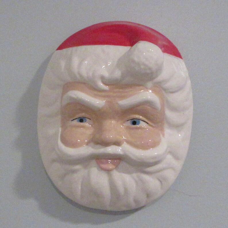 Santa Face Wall Art Etsy