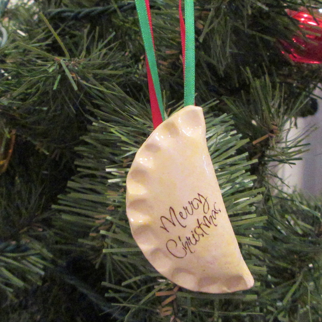 Merry Christmas Pierogi Ornament - Etsy