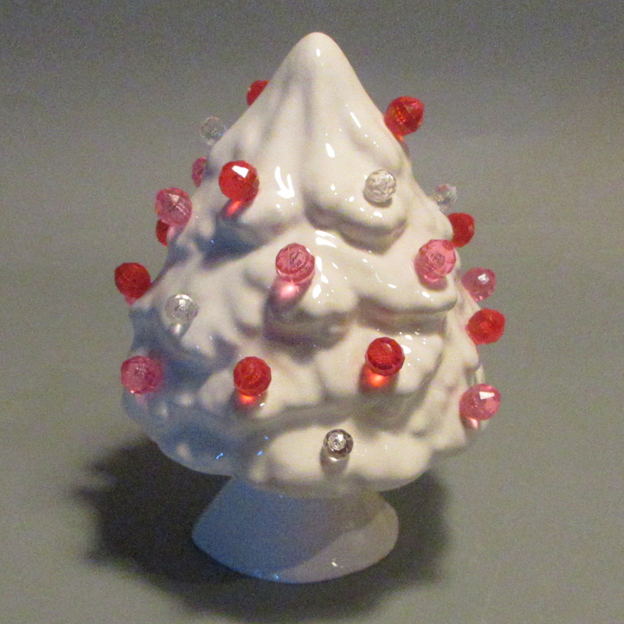 White Ceramic Christmas Tree Vintage Ceramic Tree 11.4 Ceramic DIY Trees 