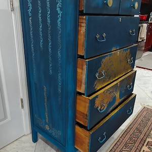SOLD - Provincial Tallboy Dresser
