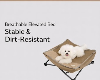 Dog/Cat Outdoor Camping Bed with Multi-Point Support and Waterproof Material