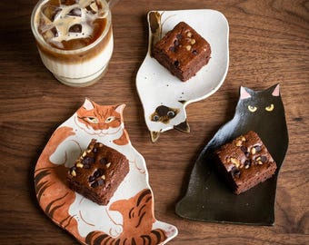 カスタム手作りセラミック製ペットトレイ、カスタム猫写真入り食器、ジュエリー・スナック・キーホルダー