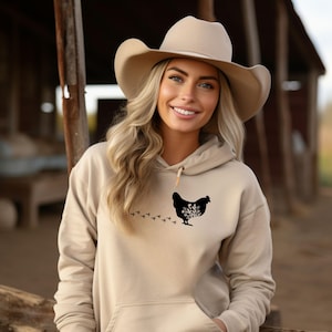 Chicken Hoodie, Cute Chicken Hoodie, Funny Chicken Hoodie, Farm Animal Hoodie, Chicken Lover Hoodie, Chicken, Women Hoodie, Gift for Her