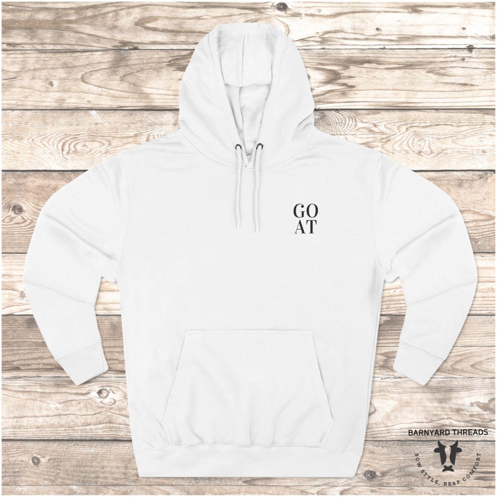 Goat, Hoodie, Cute Goat Hoodie, Funny Goat Hoodie , Farm Animal Hoodie, Goat Lover Hoodie, Women Hoodie, Gift For Her, Goat Livingmall
