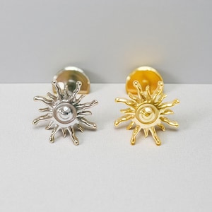 16G Titanium Star Labret Stud Earring • Tragus Earring • Helix • Cartilage • Internally threaded • Flat Back Earring • Gift for Her