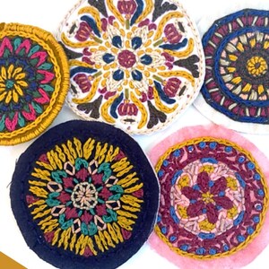Embroidery Patches Hand Sewn