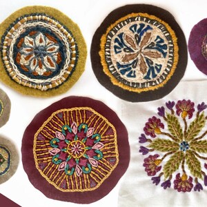 Embroidery Patches Hand Sewn