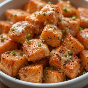 La migliore ricetta per bocconcini di salmone Bang Bang / Download immediato del PDF / Cena o antipasto facile per la famiglia / Ricetta della mamma / Scheda ricetta stampabile