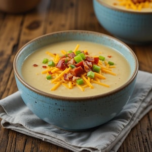 Loaded Potato Soup Recipe | Hearty Comfort Food | Cheesy Bacon Soup | Instant Digital PDF Download