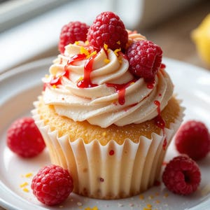 BEST RECIPE for Raspberry Lemon Heaven Cupcakes | Instant PDF Download | Light, Fruity and Fluffy Dessert | Easy Spring & Summer Treat
