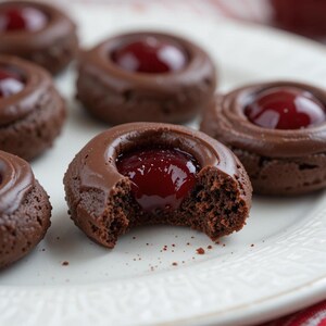 BEST RECIPE for Chocolate Cherry Cookies with Chocolate Frosting | Instant PDF Download | Gourmet Dessert Cookie | Easy Homemade Recipe