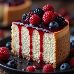 Best Classic Cheesecake Recipe with Mixed Berry Topping | Step-by-Step Printable Guide | Instant PDF Download