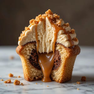 Salted Caramel Cupcake Recipe: Gourmet Sweet & Salty Treat (PDF Download)