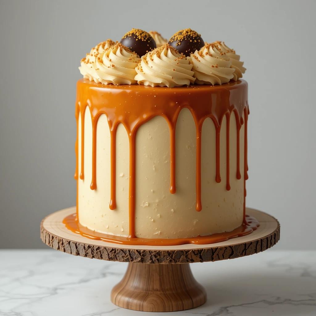 Salted Caramel Chocolate Cake Recipe: Gourmet Layer Cake (Instant PDF Download)