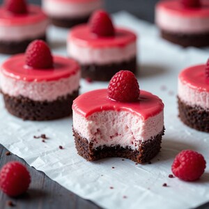 La migliore ricetta per bocconcini di cheesecake al lampone in PDF / Dessert facile senza cottura / Dolcetto preferito dalla famiglia / Download immediato / Scheda ricetta approvata dalla mamma