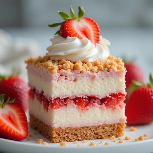 Best Strawberry Cheesecake Bars Recipe – Instant PDF Download, Gourmet Dessert Bars, Easy Creamy Treat with Fresh Berries
